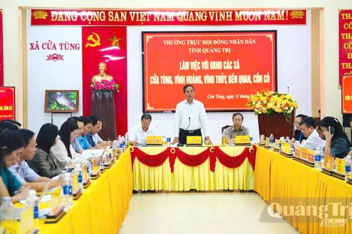 Thường trực HĐND tỉnh khảo sát, làm việc tại đơn vị bầu cử số 9