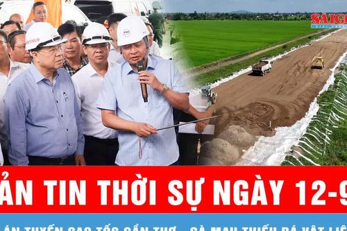 Bản tin thời sự ngày 12-9: Đẩy nhanh tiến độ 6 nút giao dọc tuyến dự án cao tốc Cần Thơ - Cà Mau