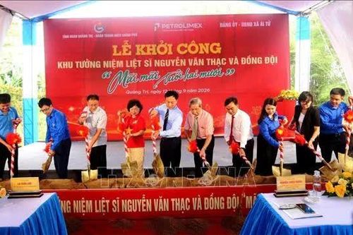 Quảng Trị: Khởi công xây dựng Khu tưởng niệm liệt sĩ Nguyễn Văn Thạc và đồng đội