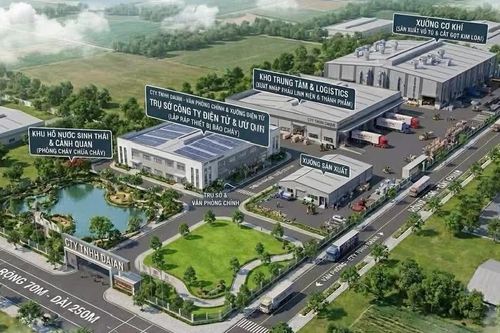 Hoài Ân bàn giao mốc ranh giới dự án nhà máy sản xuất thiết bị PCCC