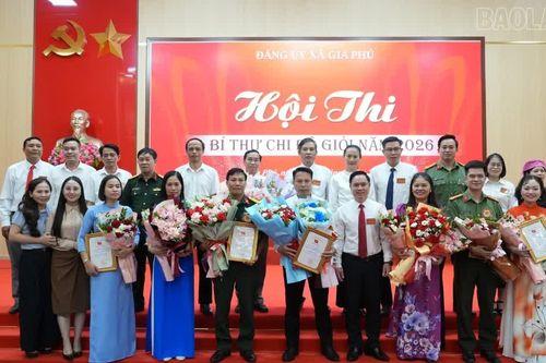 Xã Gia Phú tổ chức thành công Hội thi Bí thư chi bộ giỏi năm 2026