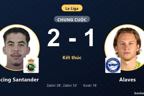 Ngược dòng hạ Alaves, Racing Santander vươn lên thứ 13 La Liga