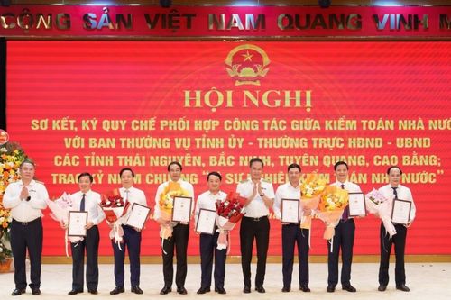 Kiểm toán Nhà nước ký quy chế phối hợp với Thái Nguyên, Tuyên Quang, Bắc Ninh và Cao Bằng