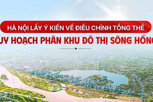 Hà Nội lấy ý kiến về điều chỉnh tổng thể Quy hoạch phân khu đô thị sông Hồng