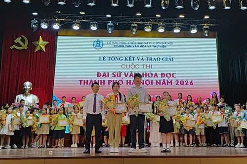 Trao giải cuộc thi Đại sứ văn hóa đọc thành phố Hà Nội năm 2026