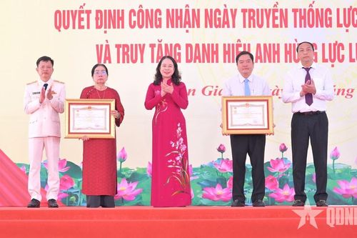 An Giang: Công bố quyết định Ngày truyền thống LLVT tỉnh và truy tặng danh hiệu Anh hùng LLVT nhân dân