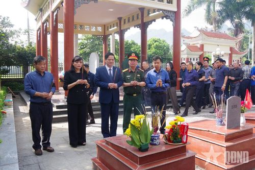 Sơn La: Truy điệu và an táng hài cốt liệt sĩ được quy tập tại xã Chiềng Hặc