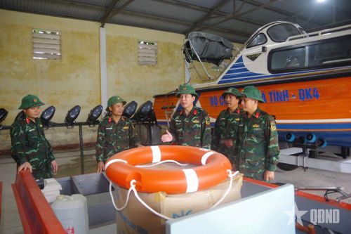 Bộ CHQS tỉnh Hà Tĩnh sẵn sàng lực lượng ứng phó với áp thấp nhiệt đới