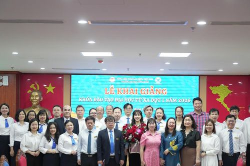 Trường Đại học Công đoàn khai giảng Chương trình đào tạo từ xa LDA - Elearning đợt 1 năm 2026