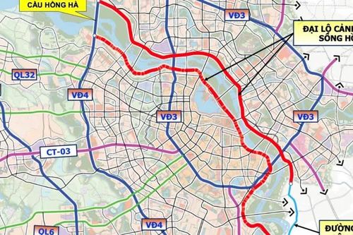 Trục Đại lộ cảnh quan sông Hồng có 10 làn xe, hơn 2km đi ngầm khu vực trung tâm