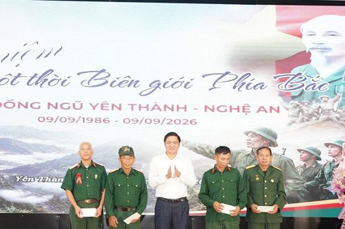 Cựu chiến binh quê lúa Yên Thành hội ngộ 40 năm 'Kỷ niệm một thời biên giới phía Bắc'