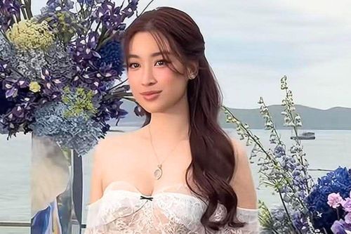 Hoa hậu Đỗ Mỹ Linh diện váy ren quyến rũ ở tuổi 30