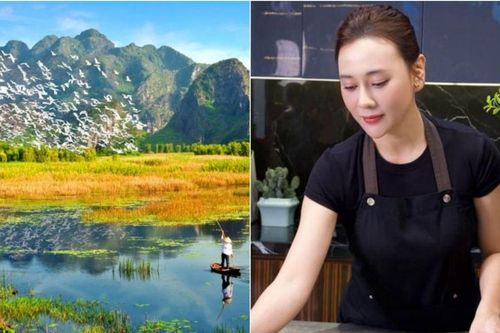 Quê Phương Oanh có vùng đất ngập nước rộng hàng nghìn hecta, cảnh sắc vẫn giữ vẻ hoang sơ