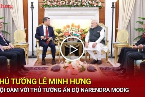 Thủ tướng Lê Minh Hưng hội đàm với Thủ tướng Ấn Độ Narendra Modi