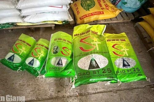Khởi tố vụ án đóng gói, kinh doanh gạo giả mạo nhãn hiệu ST25