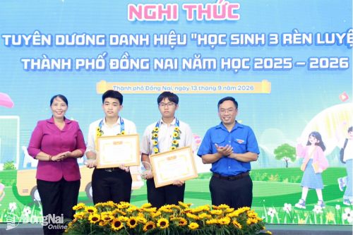 50 cá nhân đạt danh hiệu Học sinh 3 tốt, Học sinh 3 rèn luyện cấp thành phố