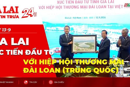 Điểm tin trưa: Gia Lai xúc tiến đầu tư với Hiệp hội Thương mại Đài Loan (Trung Quốc)