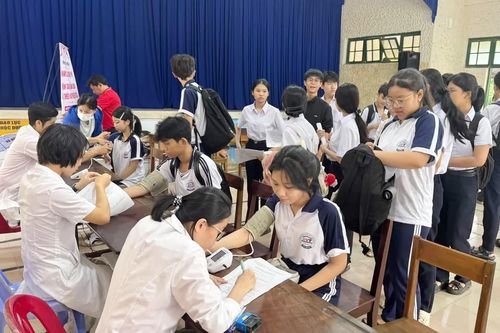 Hơn 1.000 học sinh được sàng lọc bệnh thalassemia, thiếu máu thiếu sắt