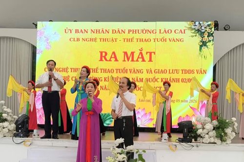 Phường Lào Cai: Ra mắt Câu lạc bộ Nghệ thuật - Thể thao Tuổi vàng