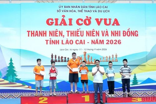 Bế mạc Giải Cờ vua thanh niên, thiếu niên và nhi đồng tỉnh Lào Cai năm 2026