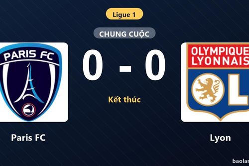 Thống kê trận đấu Paris FC 0-0 Lyon: Trận hòa không bàn thắng