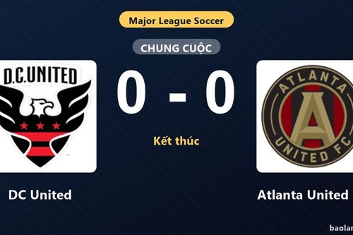 Thống kê trận đấu DC United 0-0 Atlanta United FC: Trận hòa không bàn thắng