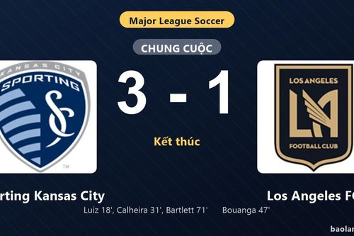 Thống kê trận đấu Sporting Kansas City 3-1 Los Angeles FC: Jacob Bartlett tỏa sáng, Sporting Kansas City giành trọn 3 điểm