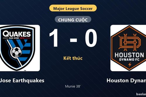 Thống kê trận đấu San Jose Earthquakes 1-0 Houston Dynamo: Daniel Munie tỏa sáng, San Jose Earthquakes giành trọn 3 điểm