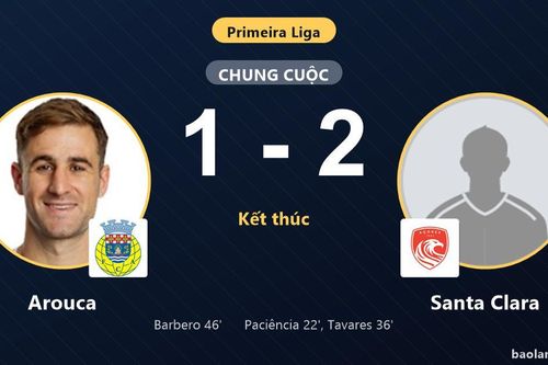 Hạ gục Arouca, Santa Clara chiếm vị trí thứ tư Primeira Liga