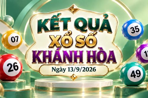 XSKH 13/9 - Kết quả xổ số Khánh Hòa hôm nay 13/9/2026