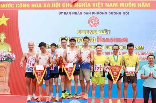 Phường Dương Nội tổ chức chung kết Giải chạy Báo Hànộimới mở rộng lần thứ 51