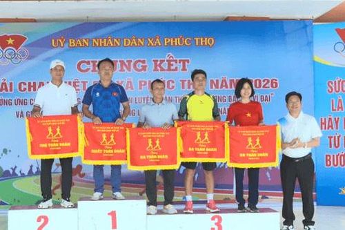 Xã Phúc Thọ: Gần 500 vận động viên sôi nổi tranh tài tại Giải chạy Báo Hànộimới