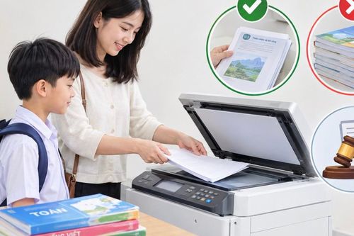 Photocopy sách giáo khoa cho con có bị phạt không?