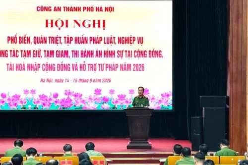 Công an Hà Nội tổ chức tập huấn về công tác tạm giữ, tạm giam, thi hành án hình sự