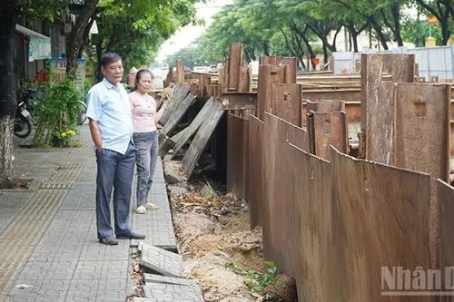 Đà Nẵng: Người dân ở khu vực phía nam khốn khổ vì dự án tuyến thoát nước ngập giữa lòng đô thị