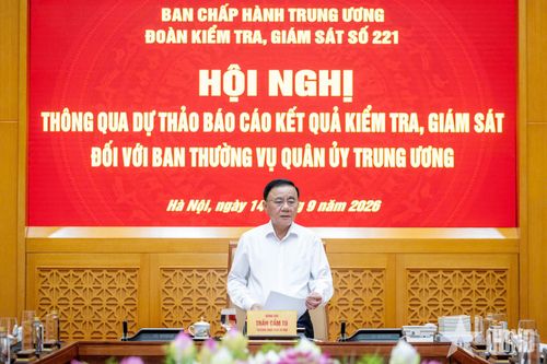 Thông qua dự thảo báo cáo kết quả kiểm tra, giám sát đợt 3 đối với Ban Thường vụ Quân ủy Trung ương