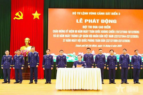 Vùng Cảnh sát biển 3 phát động thi đua '80 ngày Thi đua Quyết thắng-Viết tiếp bản hùng ca'