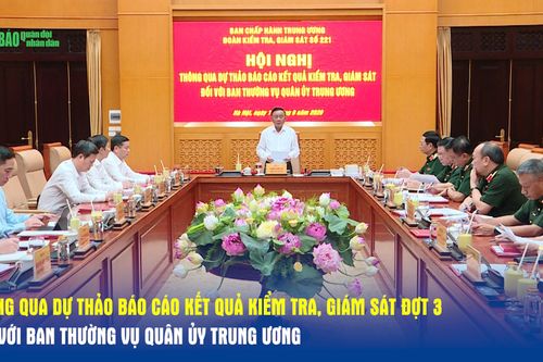 Thông qua dự thảo báo cáo kết quả kiểm tra, giám sát đợt 3 đối với Ban Thường vụ Quân ủy Trung ương