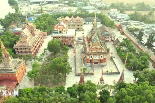 Chùa Ghositaram - 'bảo tàng mỹ thuật' Khmer của Cà Mau