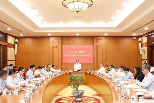 Thường trực Ban Bí thư Trần Cẩm Tú chủ trì cuộc họp quý 3 của Thường trực Ban Chỉ đạo 35 Trung ương