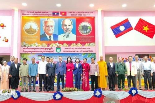 Trường Song ngữ Lào-Việt Nam Nguyễn Du khai giảng Năm học mới 2026-2027