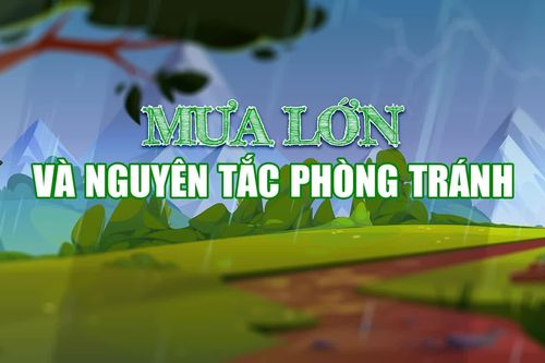 Mưa lớn và nguyên tắc phòng tránh