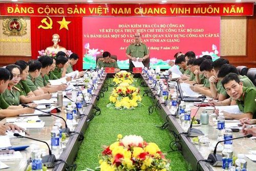Đoàn kiểm tra của Bộ Công an làm việc tại Công an tỉnh An Giang