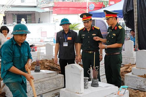 Bắc Ninh: Kiểm tra công tác lấy mẫu ADN hài cốt liệt sĩ tại phường Tự Lạn
