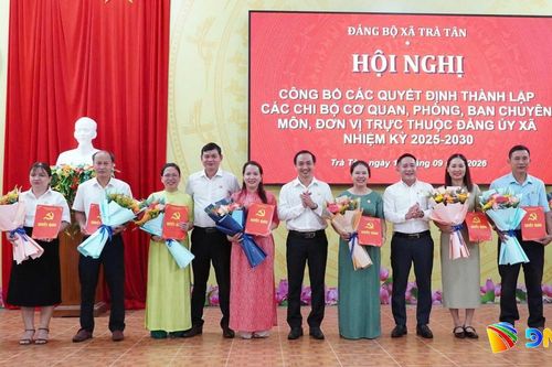 Đảng ủy các xã sắp xếp, thành lập chi bộ trực thuộc