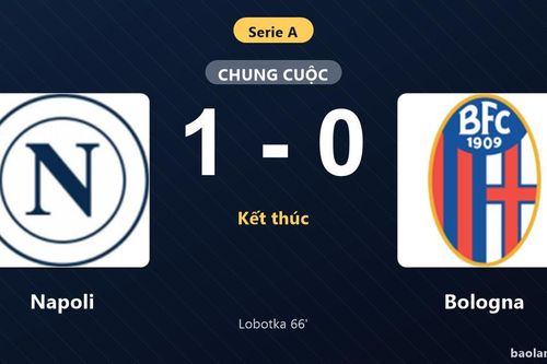 Thống kê trận đấu Napoli 1-0 Bologna: S. Lobotka tỏa sáng, Napoli giành trọn 3 điểm