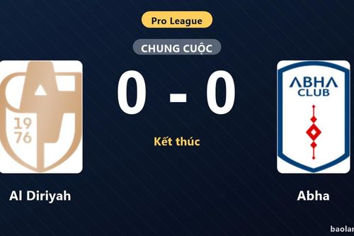 Thống kê trận đấu Al Diriyah 0-0 Abha: Trận hòa không bàn thắng
