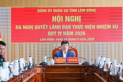 Đảng ủy Quân sự tỉnh quyết tâm hoàn thành tốt nhiệm vụ năm 2026
