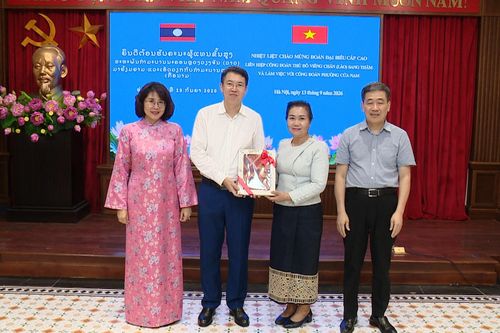 Công đoàn Hà Nội - Viêng Chăn hợp tác, nâng cao hiệu quả hoạt động