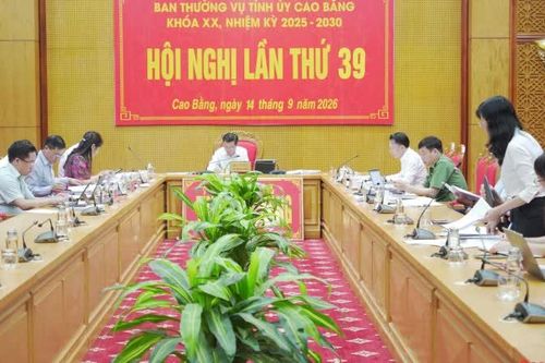 Hội nghị Ban Thường vụ Tỉnh ủy lần thứ 39